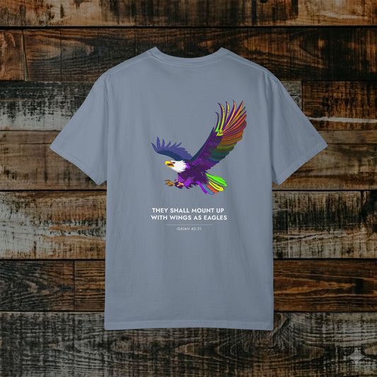 Illustrated Scripture Tee - Isaiah 40:31 - Mount up wings