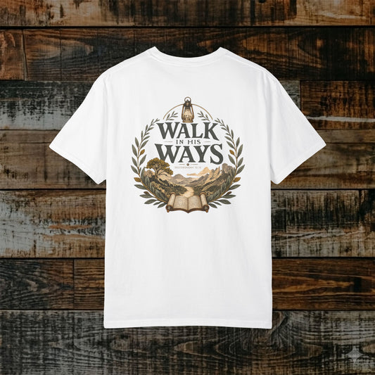 Illustrated Scripture - Deuteronomy 10:12 - Vintage Walk in His Ways Tee