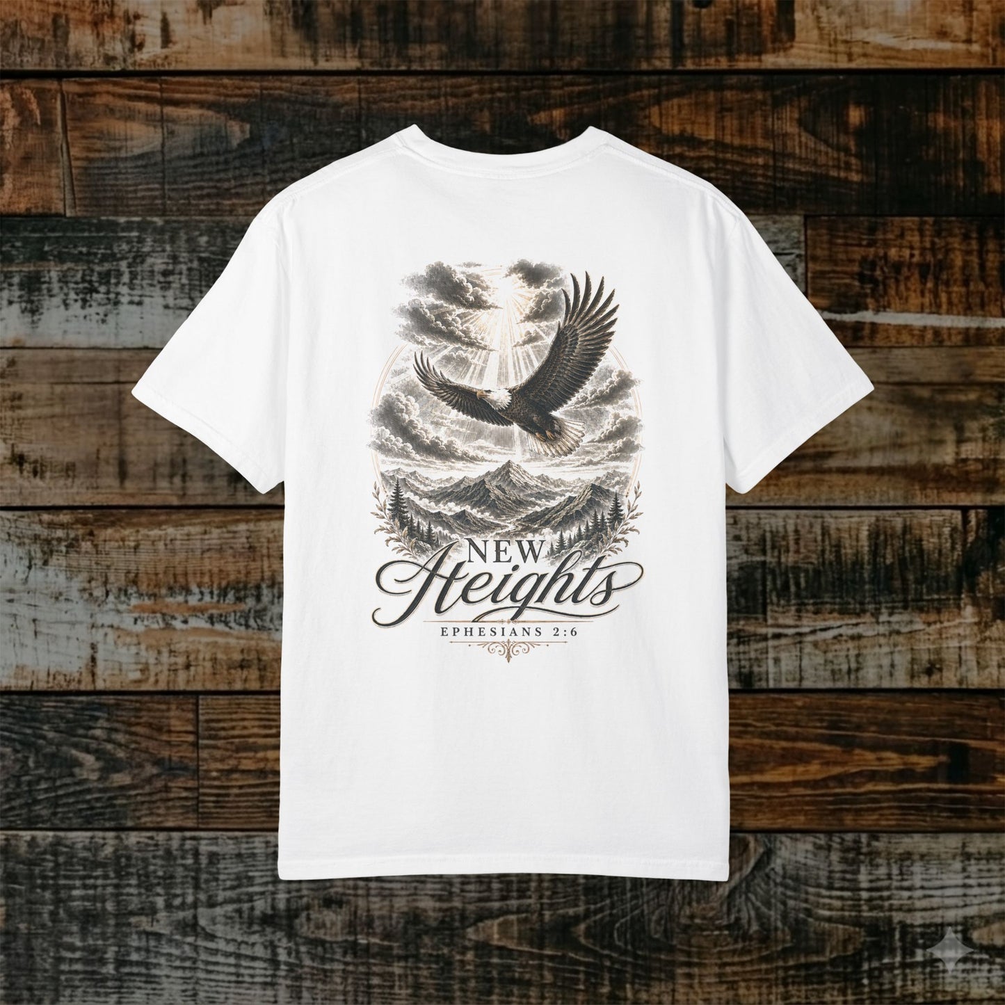 Illustrated Scripture Tee - Ephesians 2:6 - New Heights