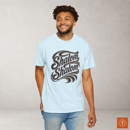Illustrated Scripture Tee - Isaiah 26:3 - Shalom Shalom