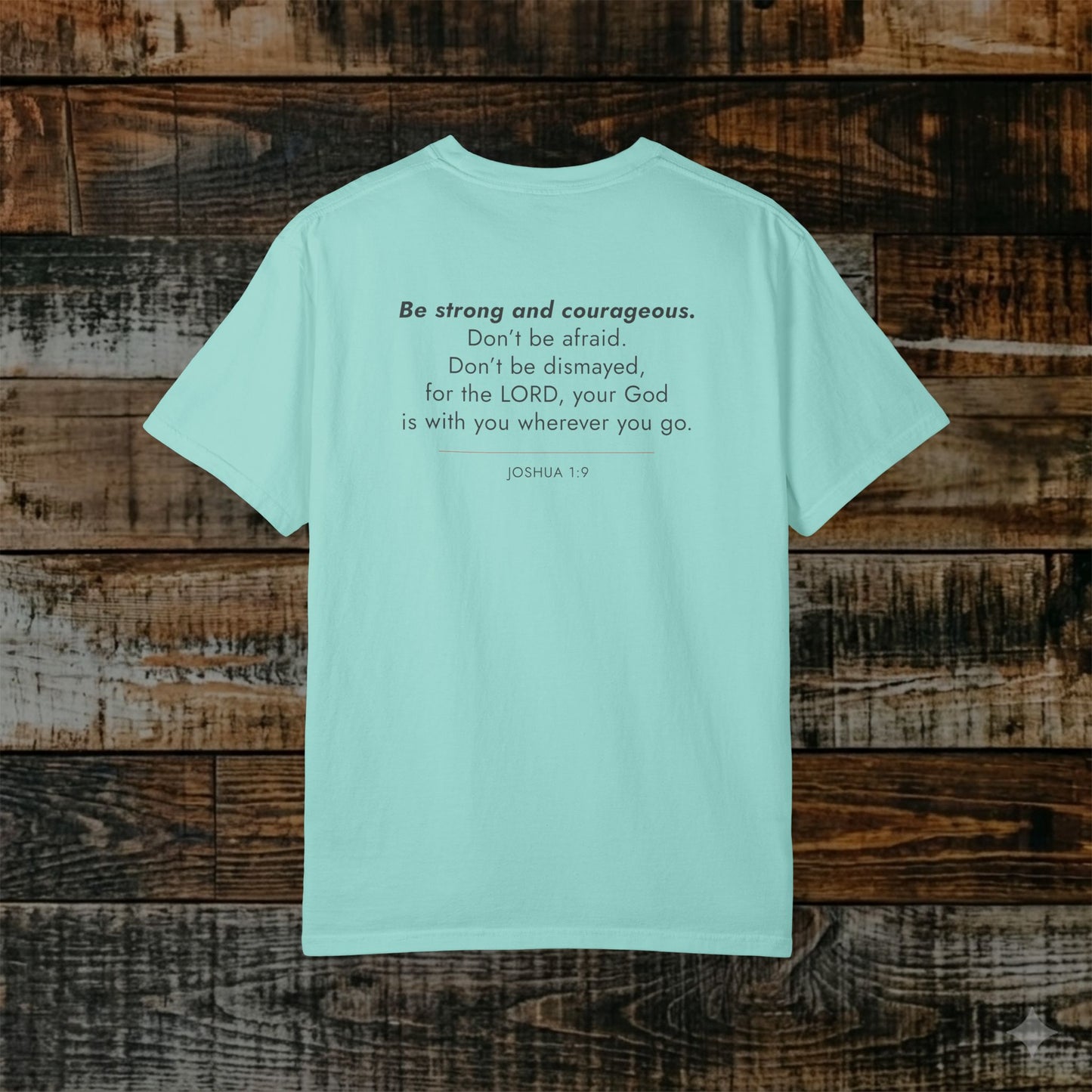 Joshua 1:9 Christian Scripture Tee — Full Verse Collection