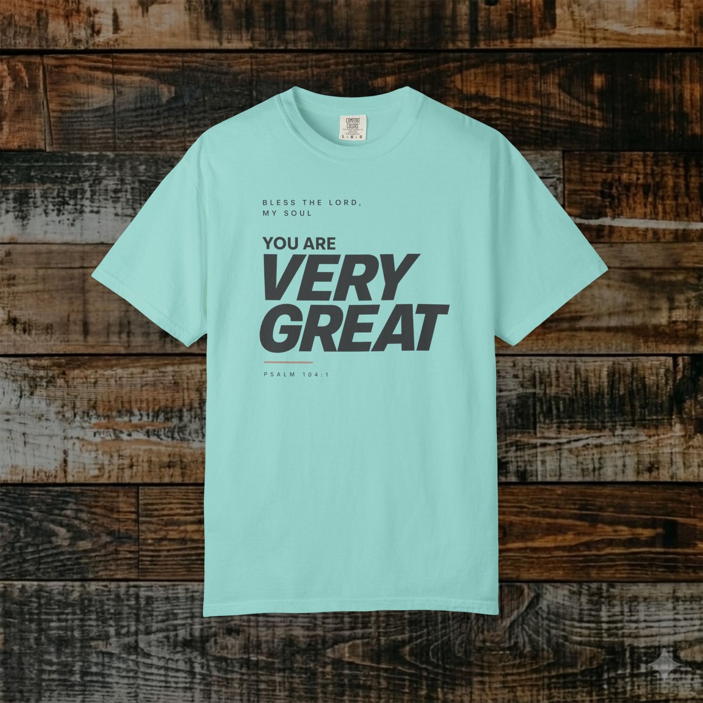Psalm 104:1 Minimalist Christian Bible Verse Tee - Bless the LORD, my soul