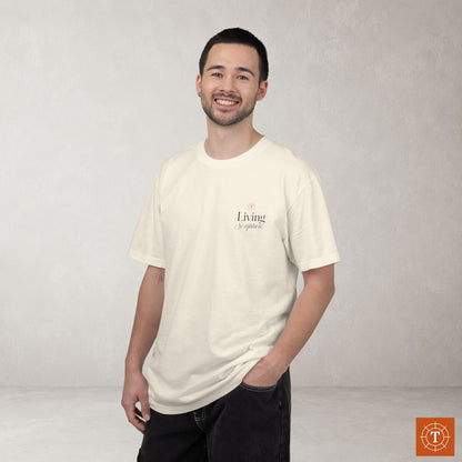 Illustrated Scripture Tee - Colossians 2:7 - Rooted in Him
