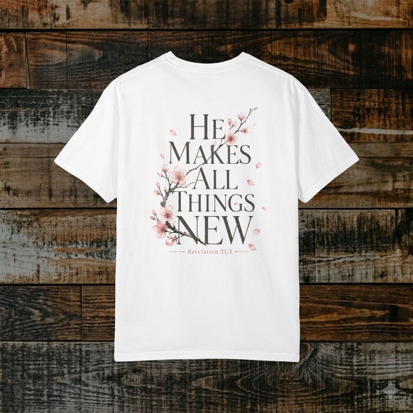 Illustrated Scripture - Revelation 21:5 - He Makes All Things New Tee