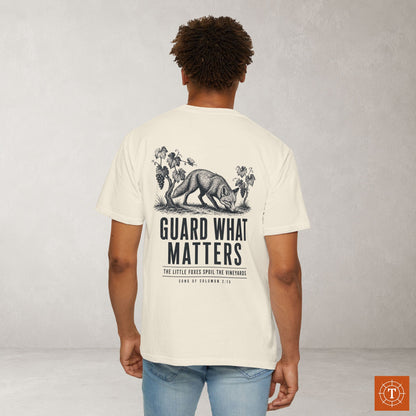 Illustrated Scripture Tee - Song of Solomon 2:15 - Guard What Matters