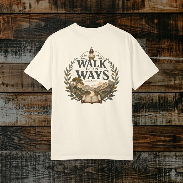 Illustrated Scripture - Deuteronomy 10:12 - Vintage Walk in His Ways Tee