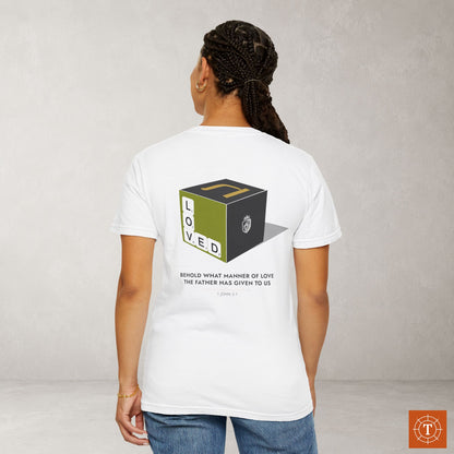 Illustrated Scripture Tee - 1 John 3:1 - The Cube
