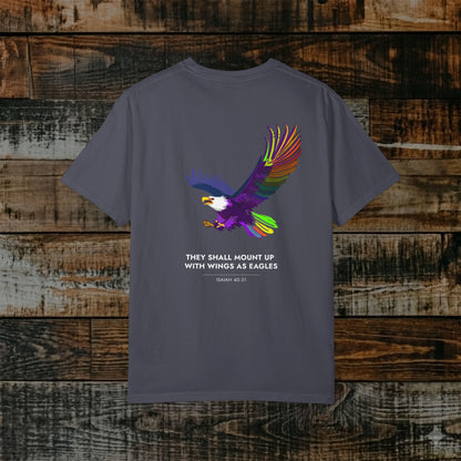 Illustrated Scripture Tee - Isaiah 40:31 - Mount up wings