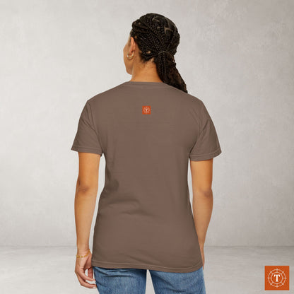 He Goes Before Me — Deuteronomy 31:8 Subtle Scripture Tee | Chest Print