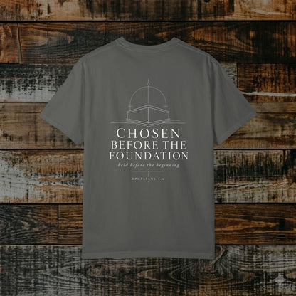 Illustrated Scripture - Ephesians 1:4 - Chosen Before the Foundation Tee