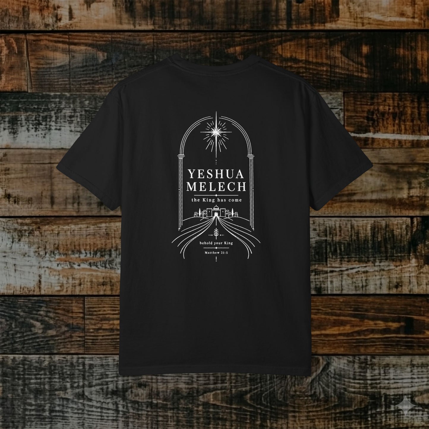 Illustrated Scripture - Matthew 21:5 - Behold Your King Messianic Tee