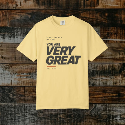 Psalm 104:1 Yahweh Minimalist Hebrew Roots Scripture Tee - Bless Yahweh, my soul
