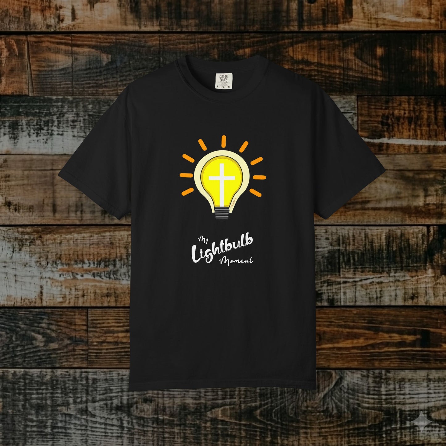 Illustrated Scripture Tee - John 8:12 - My Lightbulb Moment