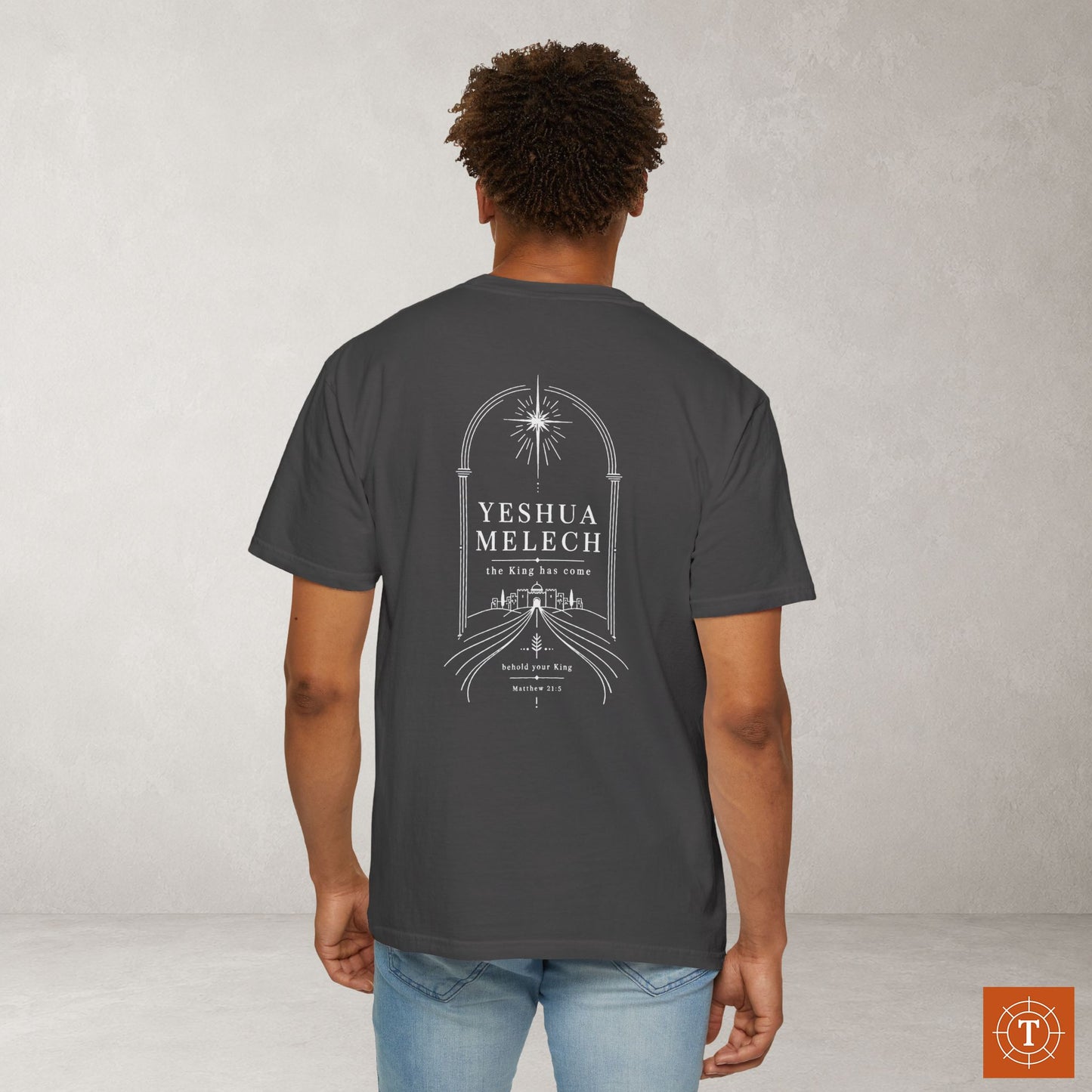 Illustrated Scripture - Matthew 21:5 - Behold Your King Messianic Tee