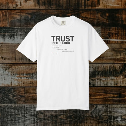 Proverbs 3:5 Minimalist Christian Scripture Tee - Trust in the LORD with all your heart