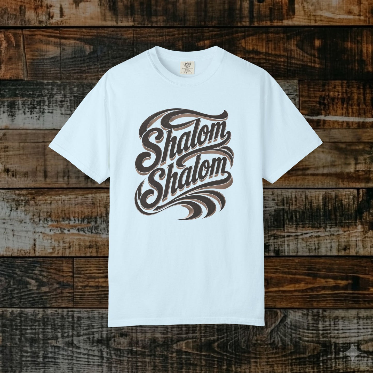 Illustrated Scripture Tee - Isaiah 26:3 - Shalom Shalom