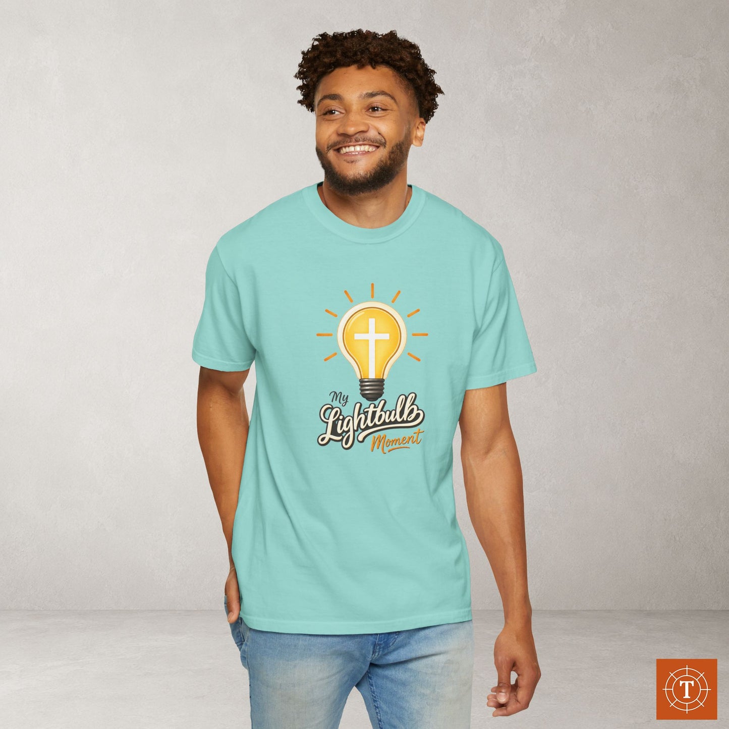Illustrated Scripture Tee - John 8:12 - My Lightbulb Moment