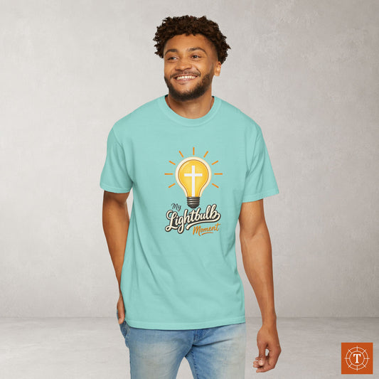 Illustrated Scripture Tee - John 8:12 - My Lightbulb Moment