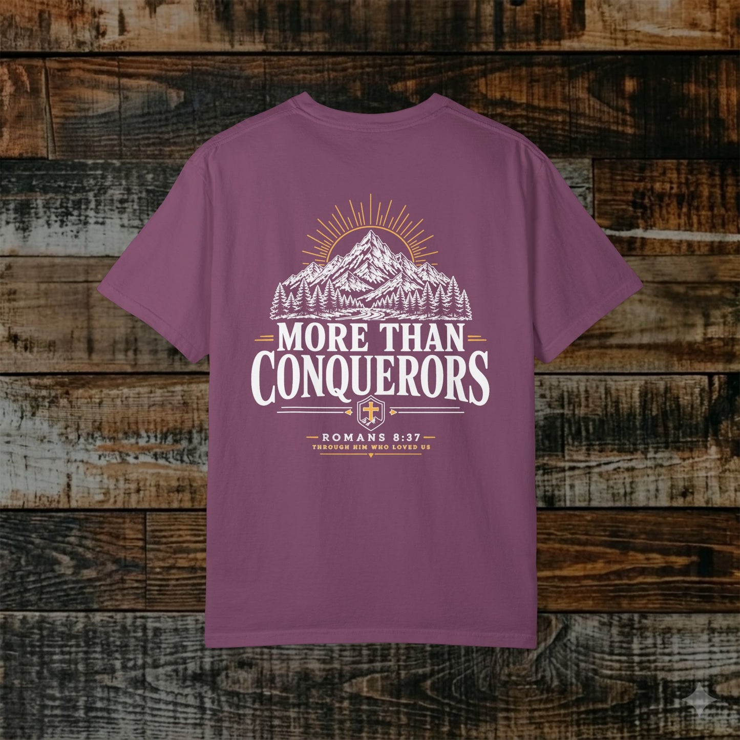 Illustrated Scripture - Romans 8:37 - More Than Conquerors Tee