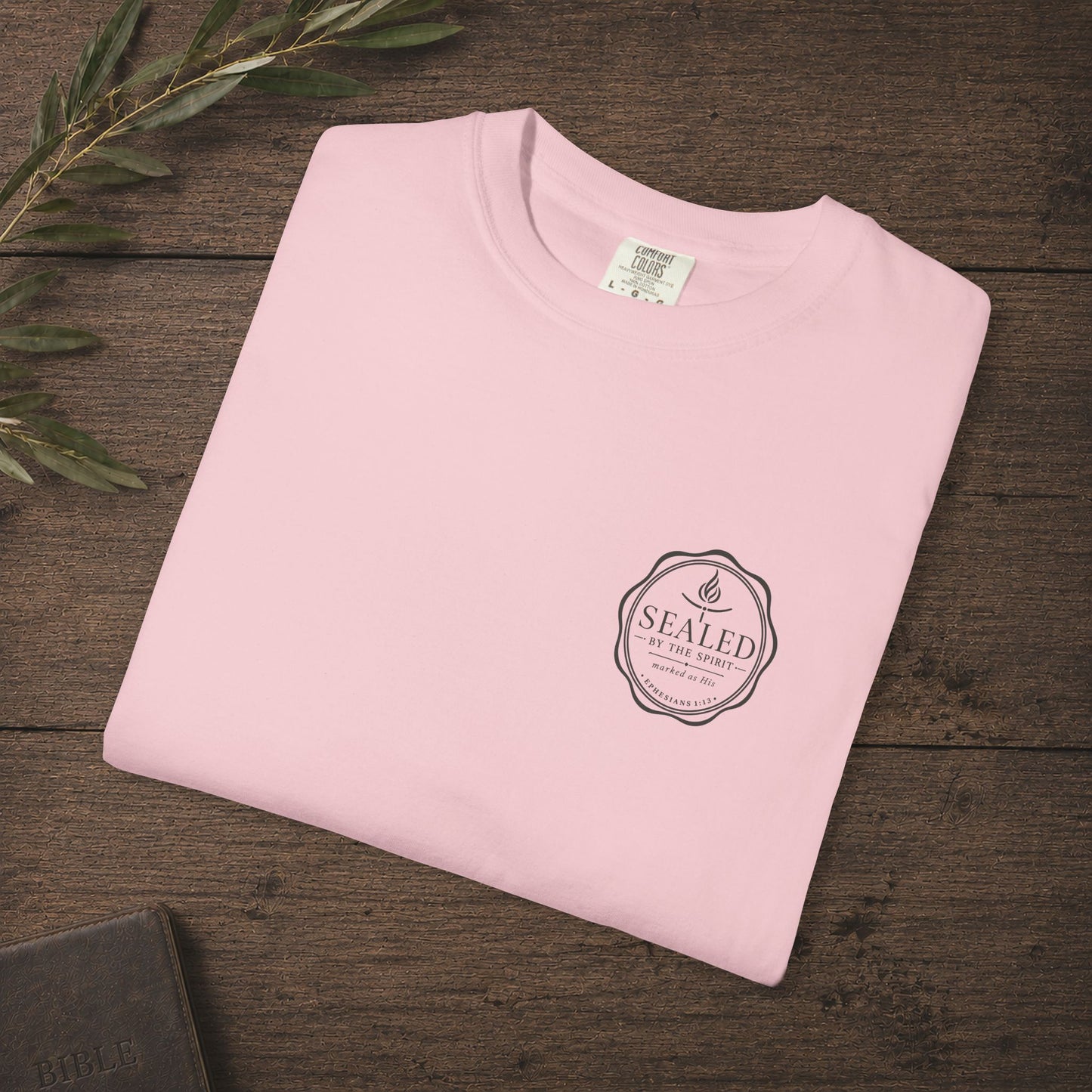 Sealed by the Spirit — Ephesians 1:13 Subtle Scripture Tee | Chest Print