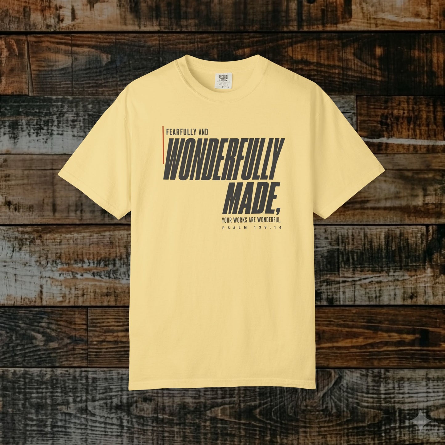 Psalm 139:14 Minimalist Christian Bible Verse Tee - Fearfully and wonderfully made