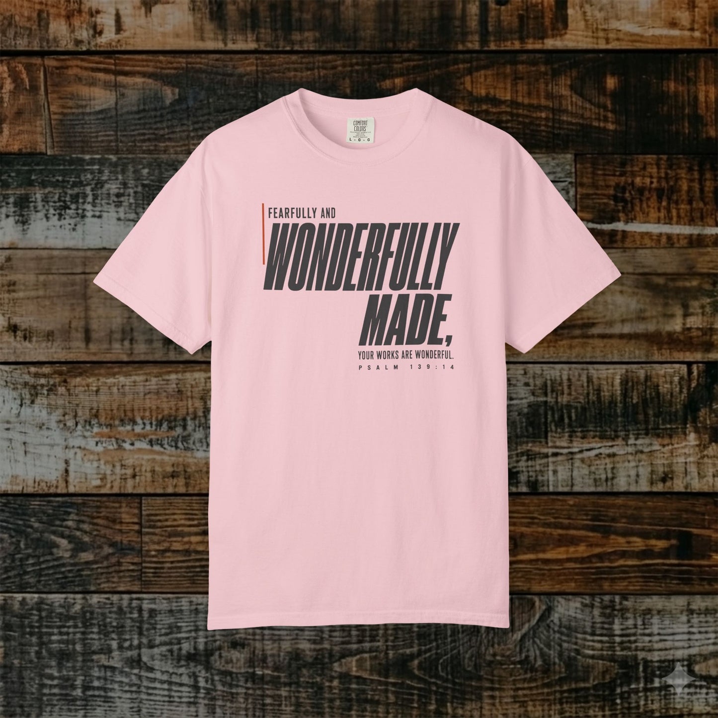 Psalm 139:14 Minimalist Hebrew Roots Scripture Tee - Fearfully and wonderfully made