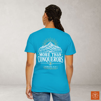 Illustrated Scripture - Romans 8:37 - More Than Conquerors Tee
