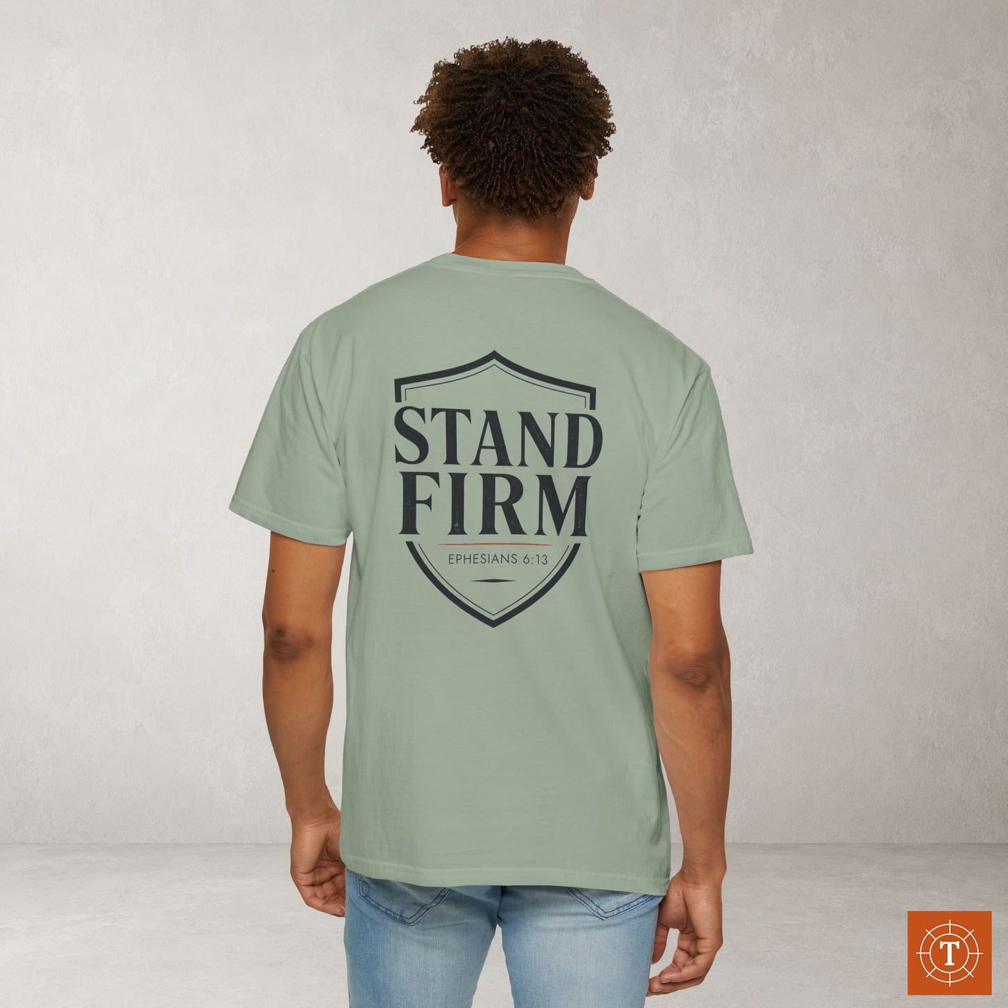 Illustrated Scripture Tee - Ephesians 6:13 - Stand Firm