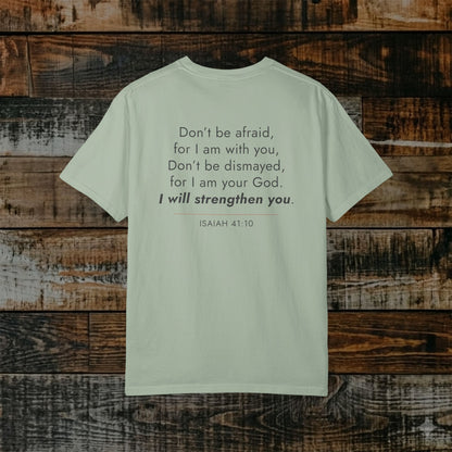 Isaiah 41:10 Christian Scripture Tee — Full Verse Collection