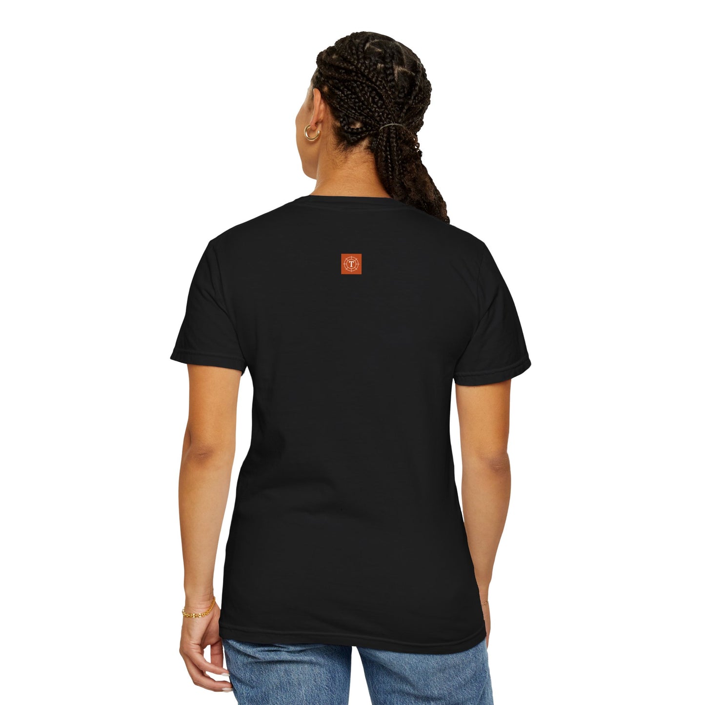 Be Still — Exodus 14:14 Subtle Scripture Tee | Chest Print