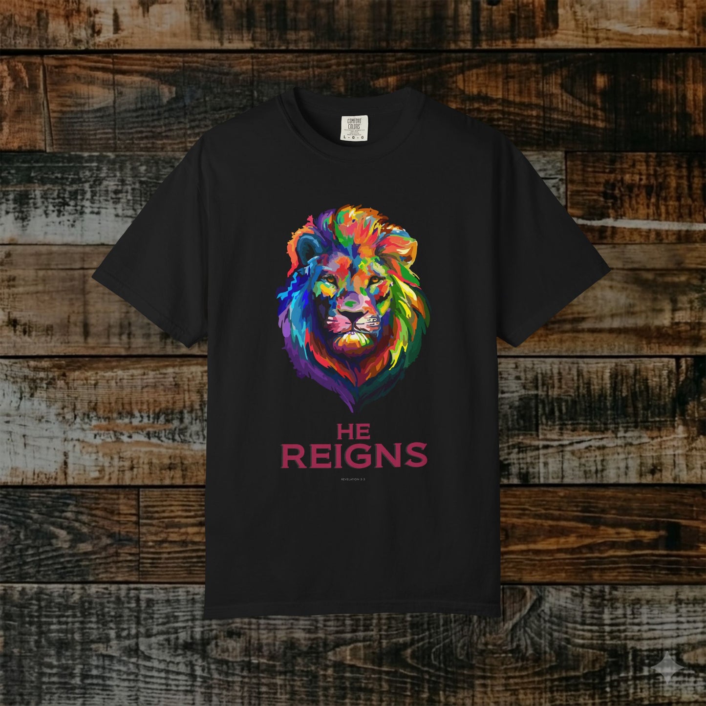 Illustrated Scripture Tee - Revelation 5:5 - The Lion of the Tribe of Judah