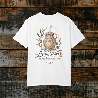 Illustrated Scripture Tee - John 4:14 - Living Water