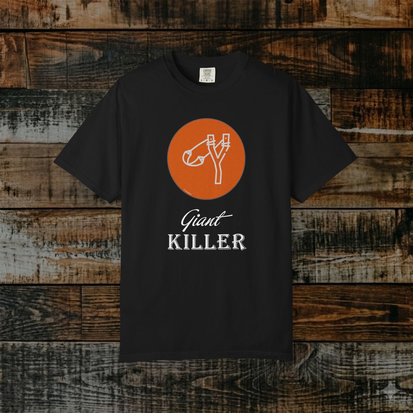 Illustrated Scripture Tee - 1 Samuel 17:47 - Giant Killer