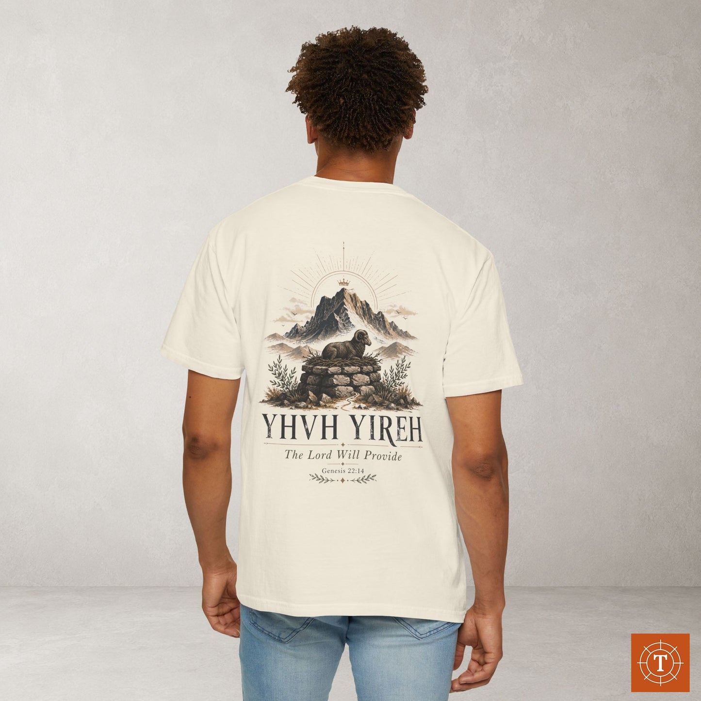 YHVH YIREH - Names of God Tee - Genesis 22:14 - Back Print