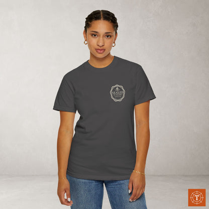Sealed by the Spirit — Ephesians 1:13 Subtle Scripture Tee | Chest Print