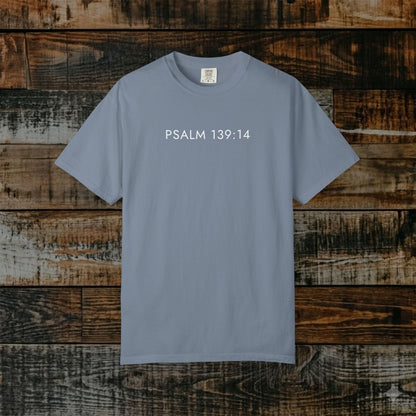 Aesthetic Christian Tee — Psalm 139:14 Modern Scripture Tee