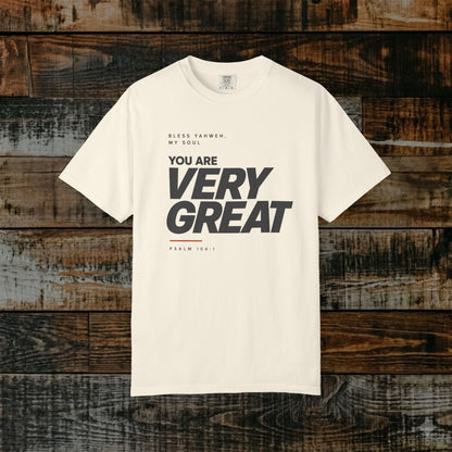 Psalm 104:1 Yahweh Minimalist Hebrew Roots Scripture Tee - Bless Yahweh, my soul