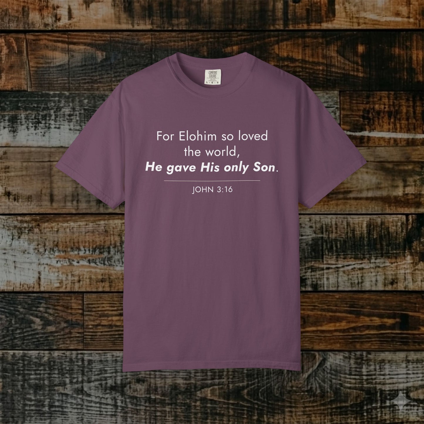 John 3:16 Minimalist Hebrew Roots Scripture Tee