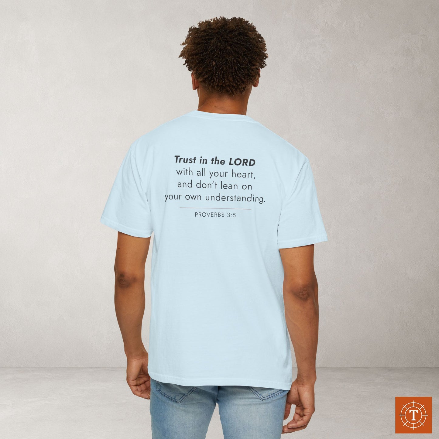 Proverbs 3:5 Christian Scripture Tee — Full Verse Collection