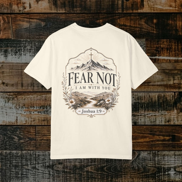 Illustrated Scripture - Joshua 1:9 - Feminine Fear Not I Am With You Tee