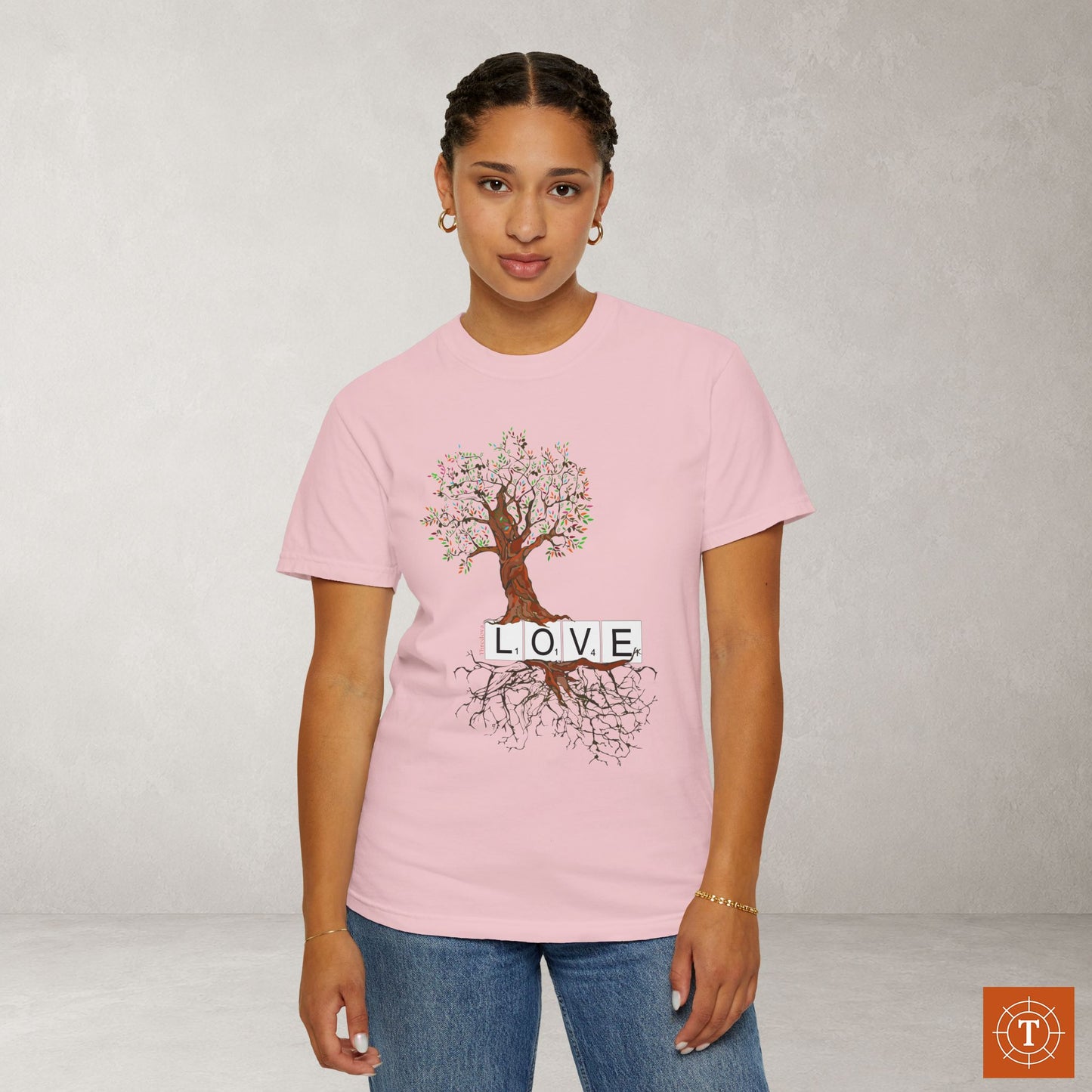Illustrated Scripture Tee - Ephesians 3:17 - Rooted & Grounded in Love