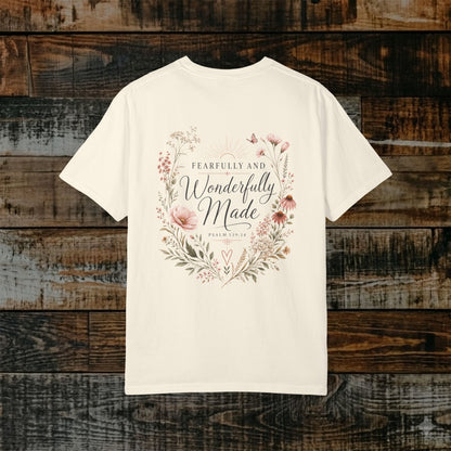 Illustrated Scripture Tee - Psalm 139:14 - Fearfully and Wonderfully Made
