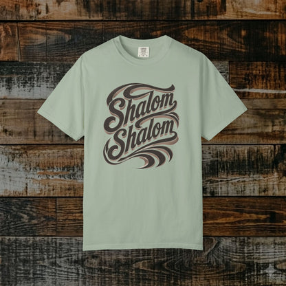 Illustrated Scripture Tee - Isaiah 26:3 - Shalom Shalom