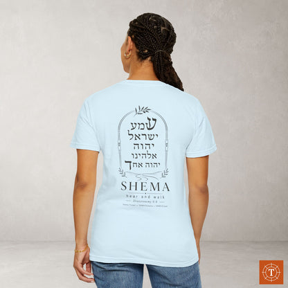 Shema Yisrael — Hear O Israel — Hebrew Scripture Tee | Deuteronomy 6:4