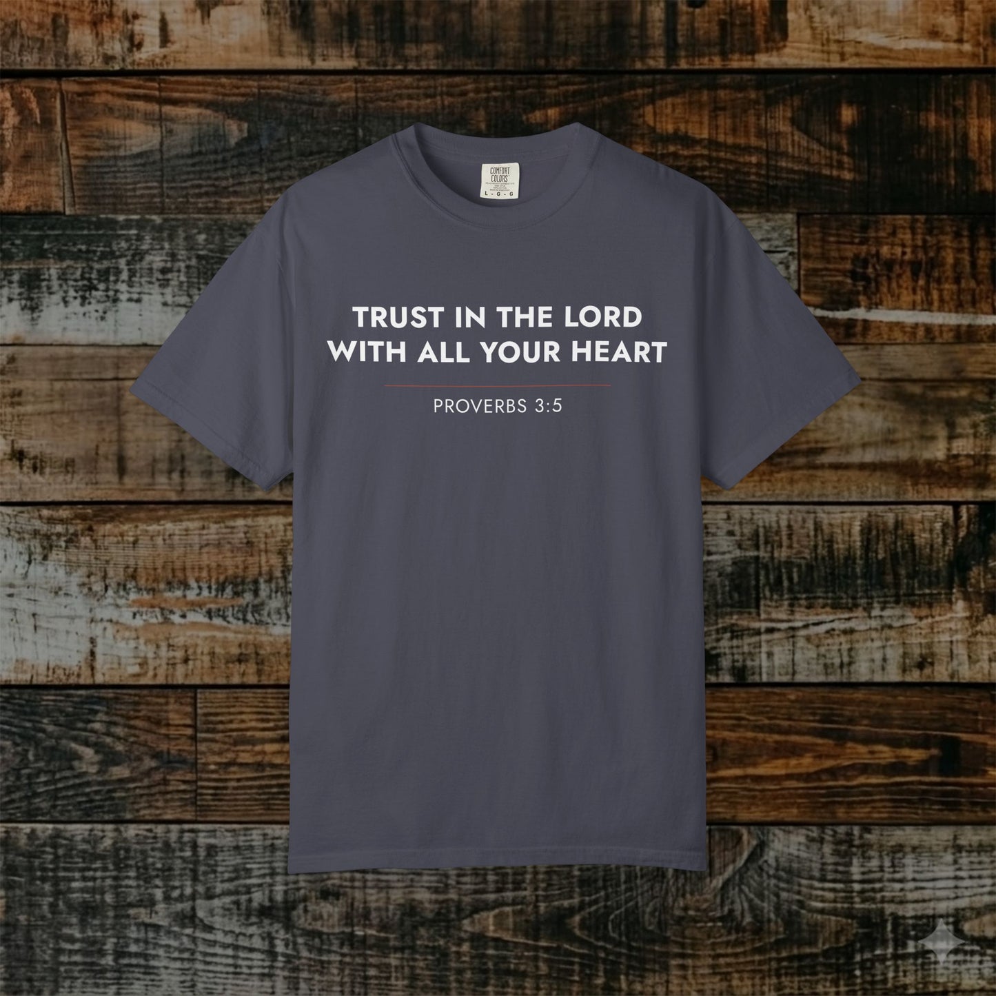 Trust in the Lord — Proverbs 3:5 Christian Scripture Tee