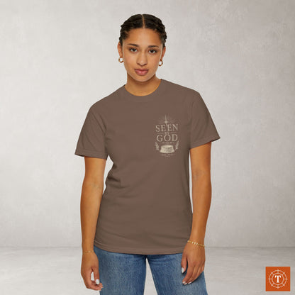 Seen by God — Genesis 16:13 Subtle Scripture Tee | Chest Print