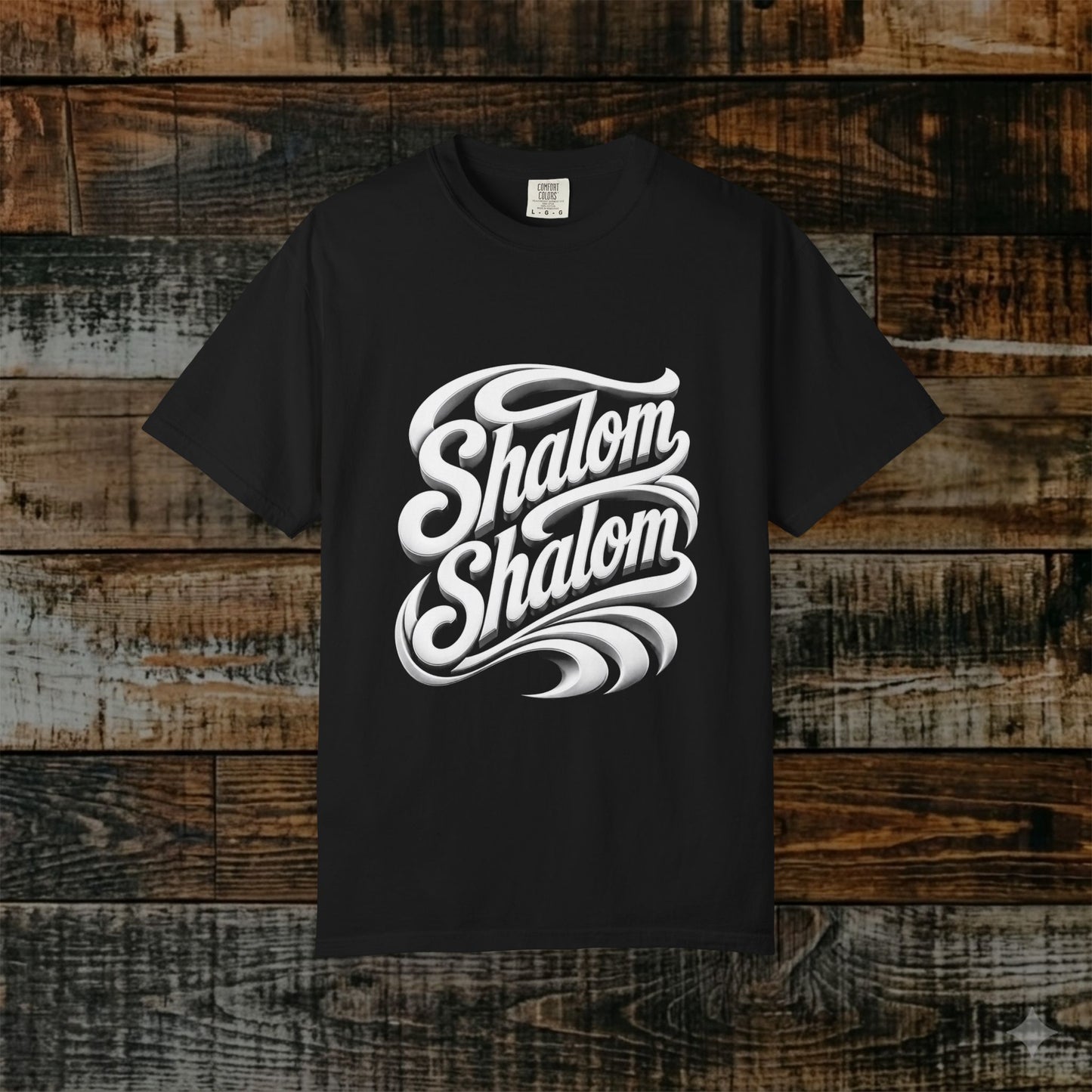 Illustrated Scripture Tee - Isaiah 26:3 - Shalom Shalom