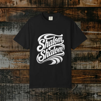 Illustrated Scripture Tee - Isaiah 26:3 - Shalom Shalom
