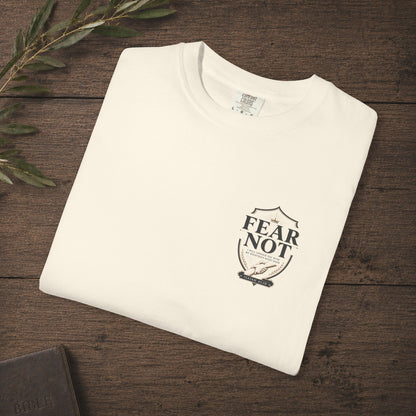 Fear Not — Isaiah 41:10 Subtle Scripture Tee | Chest Print
