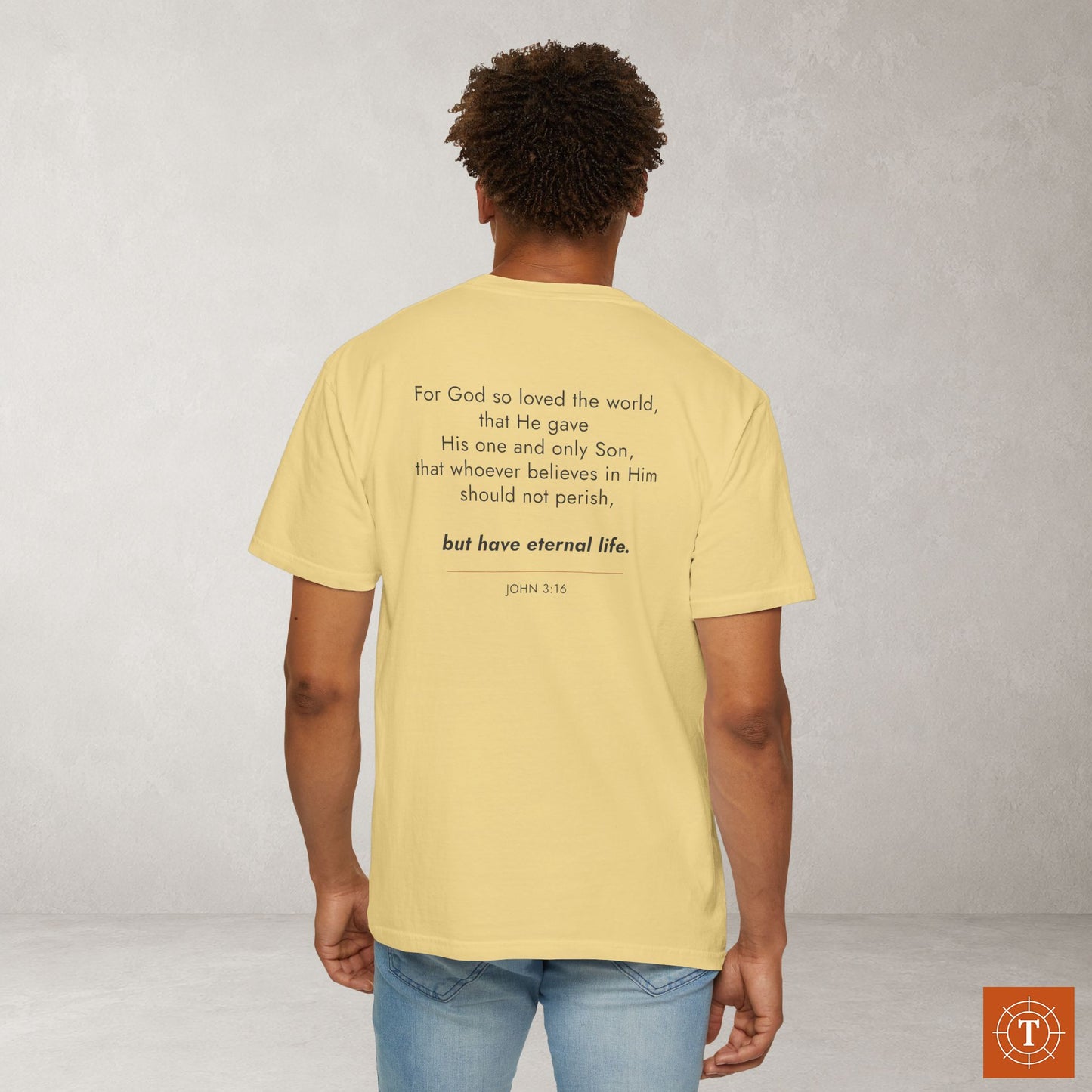 John 3:16 Christian Scripture Tee — Full Verse Collection